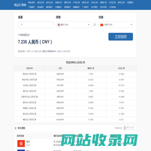 2024 最新实时汇率查询-凯运汇率网