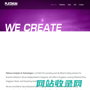 Platinum Analytics & Technologies