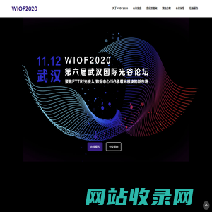 第六届武汉国际光谷论坛（WIOF2020） - 光纤在线