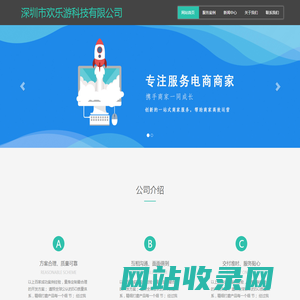 深圳市欢乐游科技有限公司 专注电商商家软件服务
