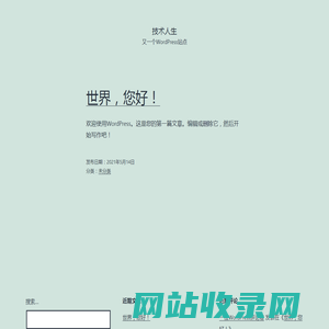 技术人生 – 又一个WordPress站点