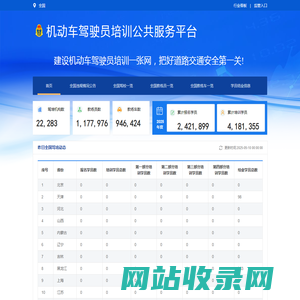 全国机动车驾驶培训公共服务平台