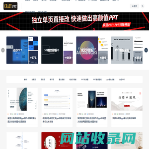 疯狂PPT - 免费ppt模版素材网站