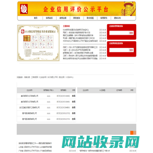 企业信用评价公示平台