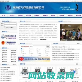网站制作,网站建设,域名注册,虚拟主机,托管租用,网站推广-湖南百力网络服务有限公司