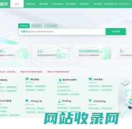 测速网-在线Ping检测-免费Ping测试工具-网站在线测速工具