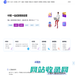 68媒-伪原创-文案改写-小鱼AI-二十码-二维码短码-68新媒体-96新媒体
