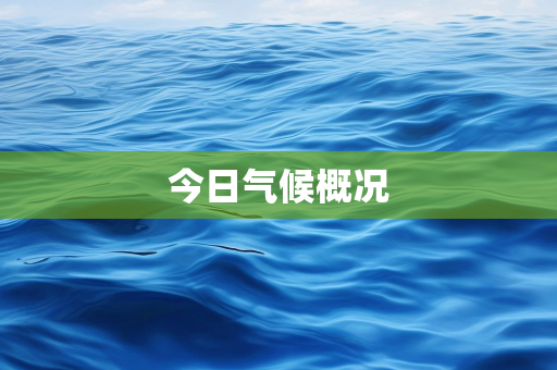 天气报告信息